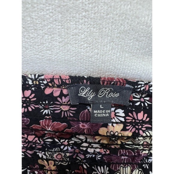 Lily Rose Medium‎ Multicolored Floral Dress Size:L. NWOT - Picture 9 of 11